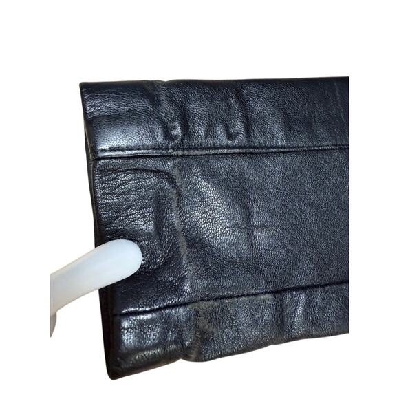 "NATURAL COMFORT" Butter Leather Zip Up Jacket SZ S PLZ READ Biker Sexy Goth - Picture 11 of 11